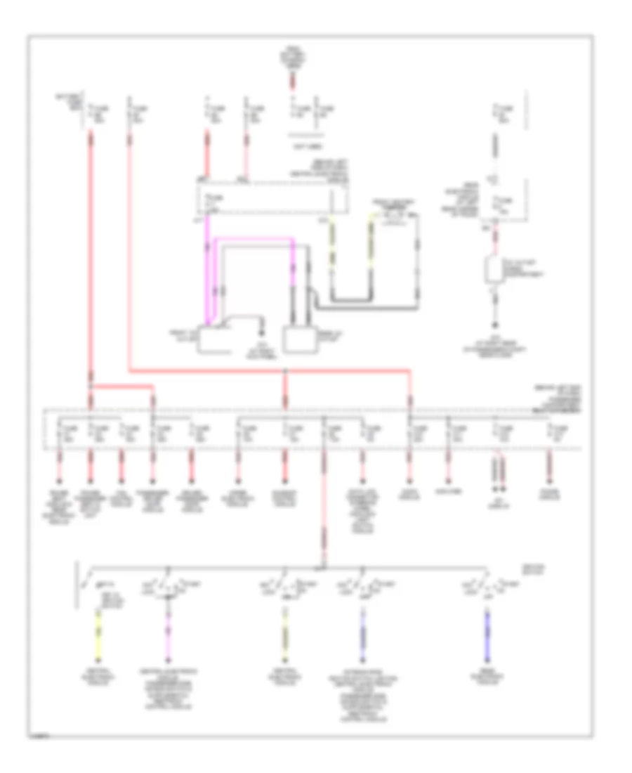 Power Distribution Wiring Diagram 2 of 2 for Volvo S60 2006