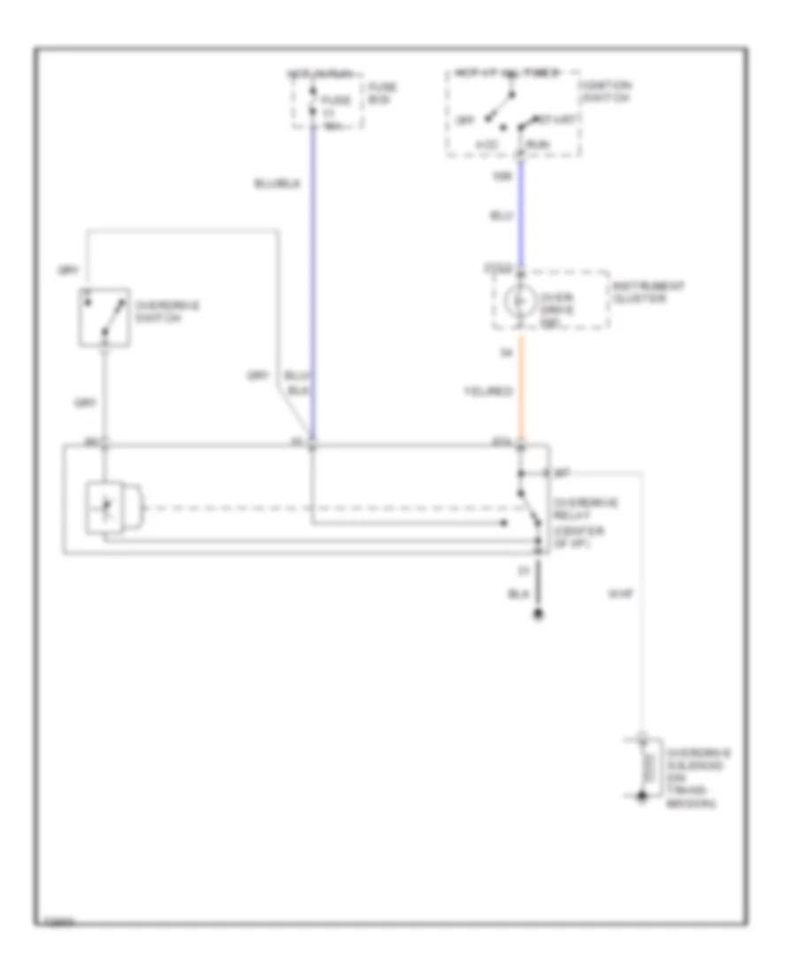 Overdrive Wiring Diagram for Volvo 240 1993