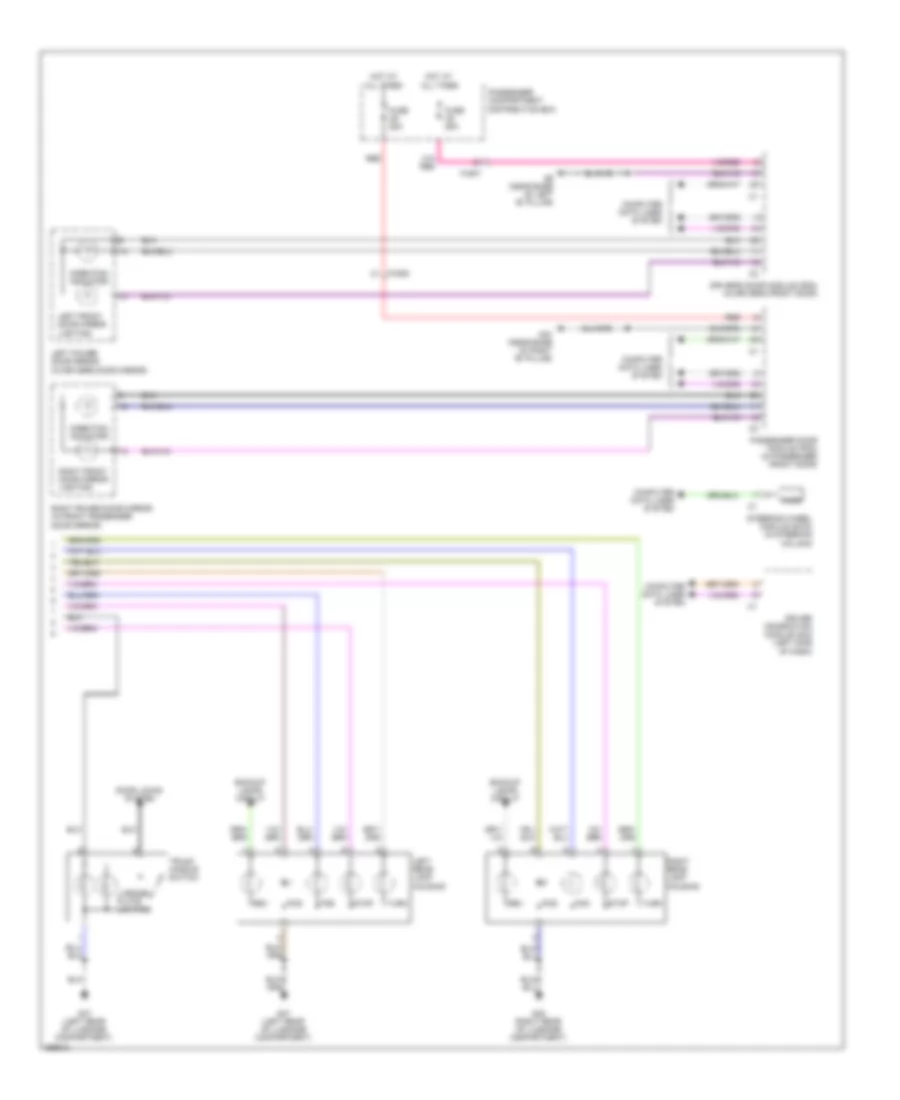 Exterior Lamps Wiring Diagram 2 of 2 for Volvo S80 2011