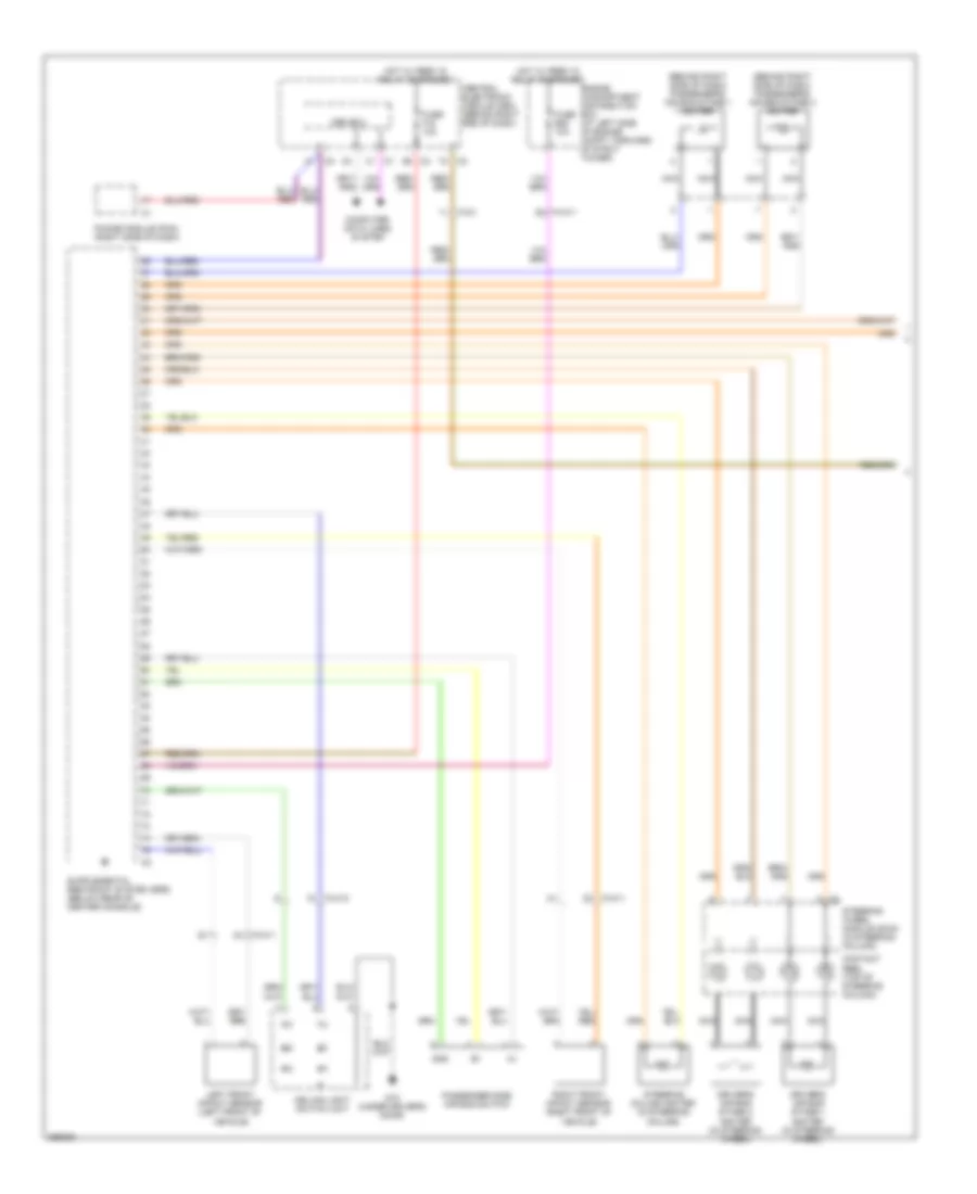 Supplemental Restraints Wiring Diagram 1 of 3 for Volvo S80 2011