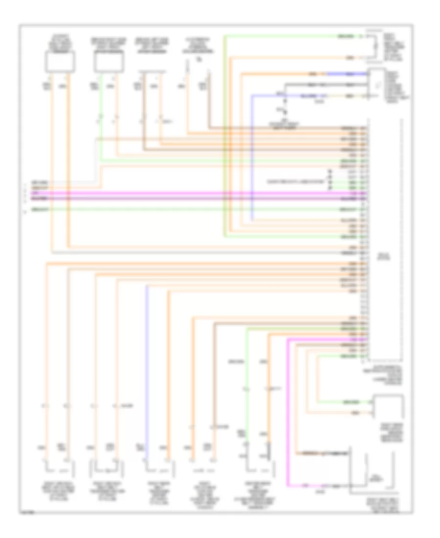 Supplemental Restraints Wiring Diagram (3 of 3) for Volvo XC90 3.2 2014