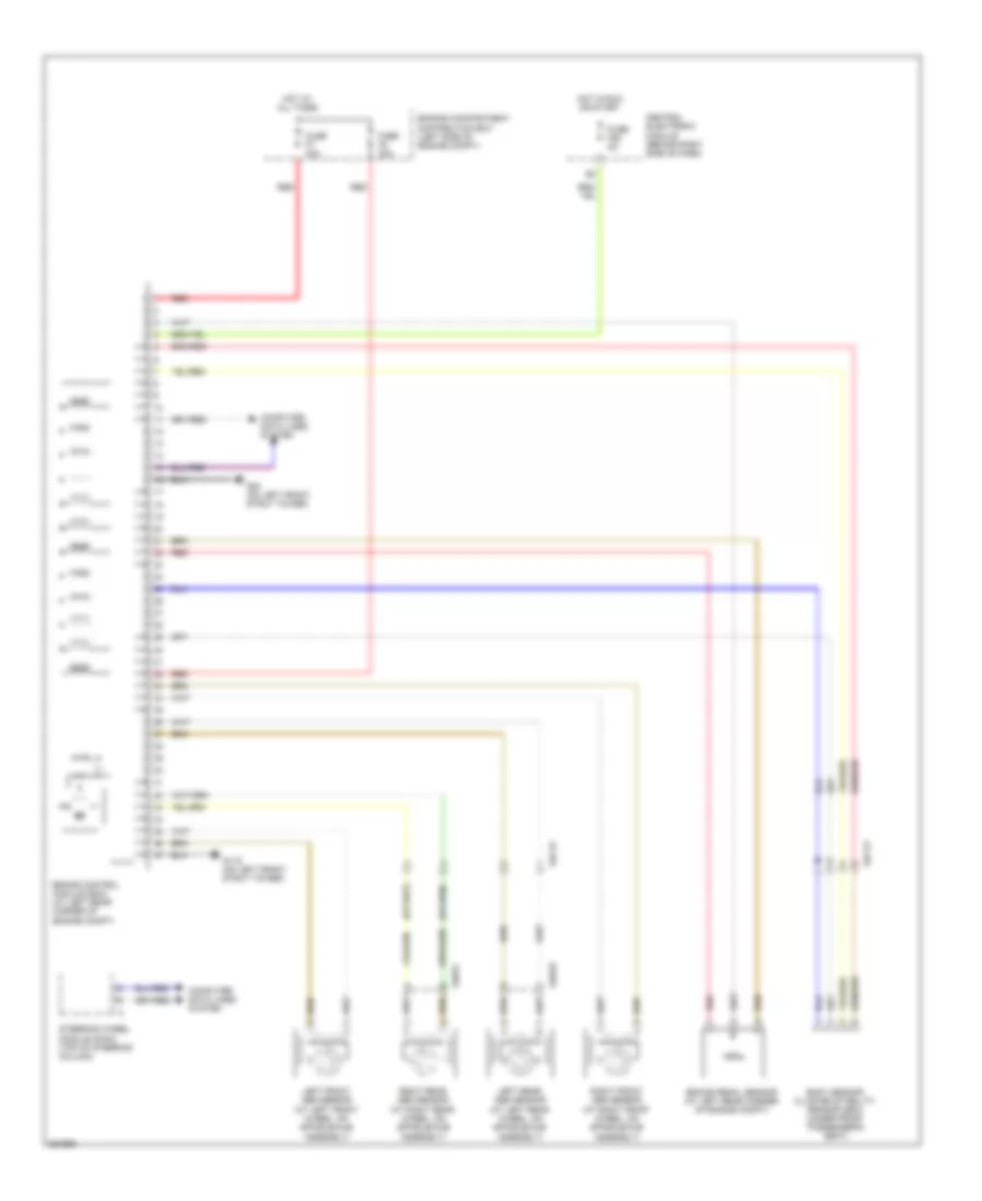 Anti lock Brakes Wiring Diagram with Dynamic Stability Control for Volvo V50 T 5 2011