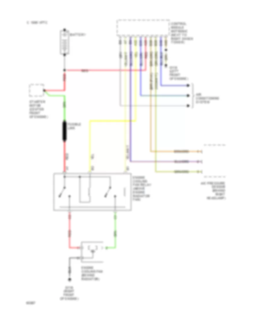 2 3L Turbo Cooling Fan Wiring Diagram for Volvo 850 1994