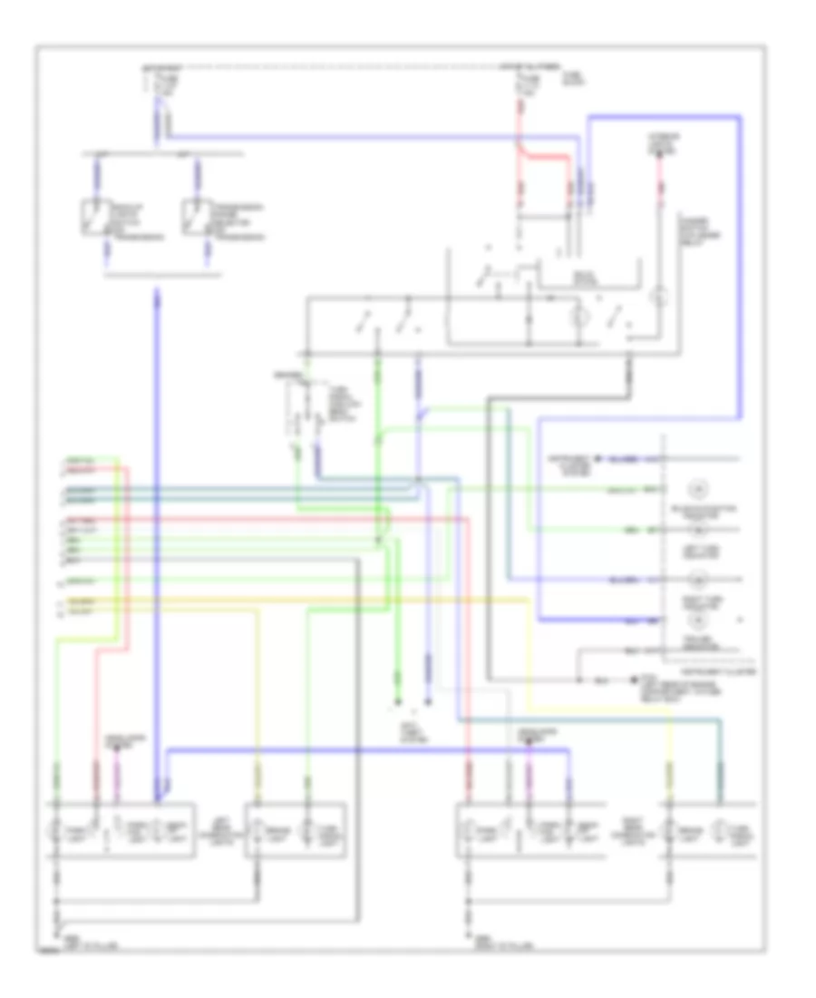 Exterior Light Wiring Diagram, Wagon (2 of 2) for Volvo 850 1994