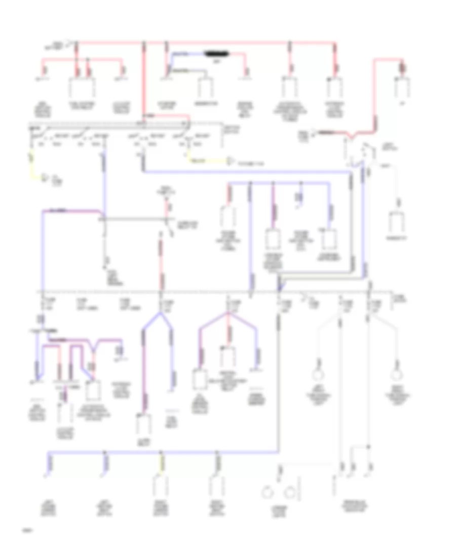 Power Distribution Wiring Diagram 2 of 4 for Volvo 850 1994