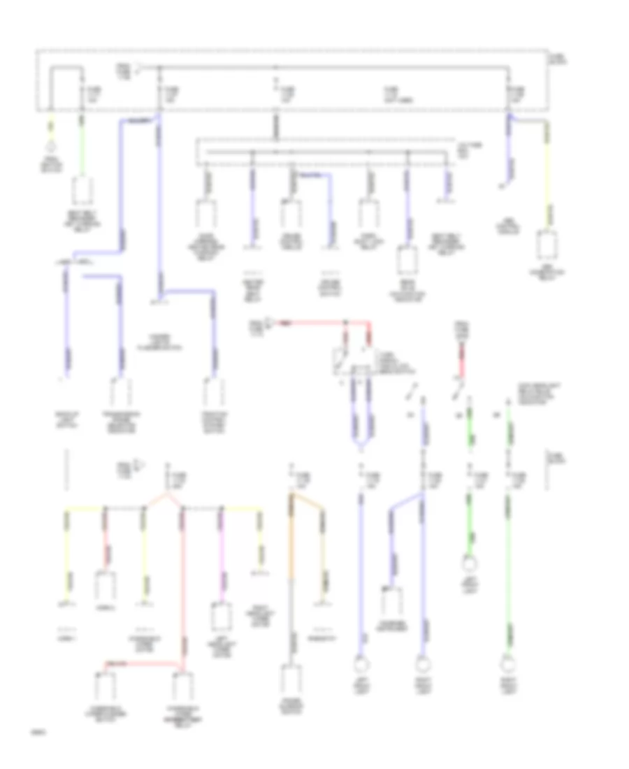 Power Distribution Wiring Diagram 3 of 4 for Volvo 850 1994