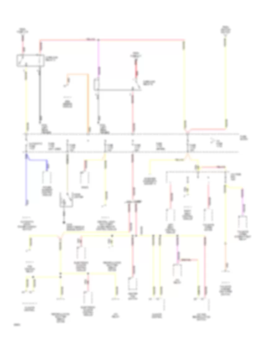 Power Distribution Wiring Diagram 4 of 4 for Volvo 850 1994