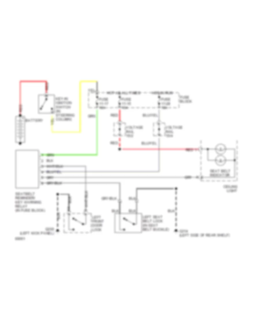 Warning System Wiring Diagrams for Volvo 850 1994