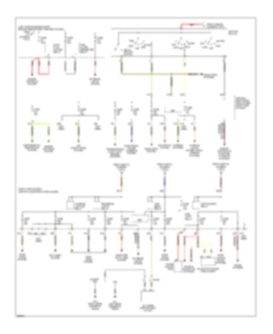 Power Distribution Wiring Diagram (2 of 2) for Volvo V50 T-5 R-Design 2011