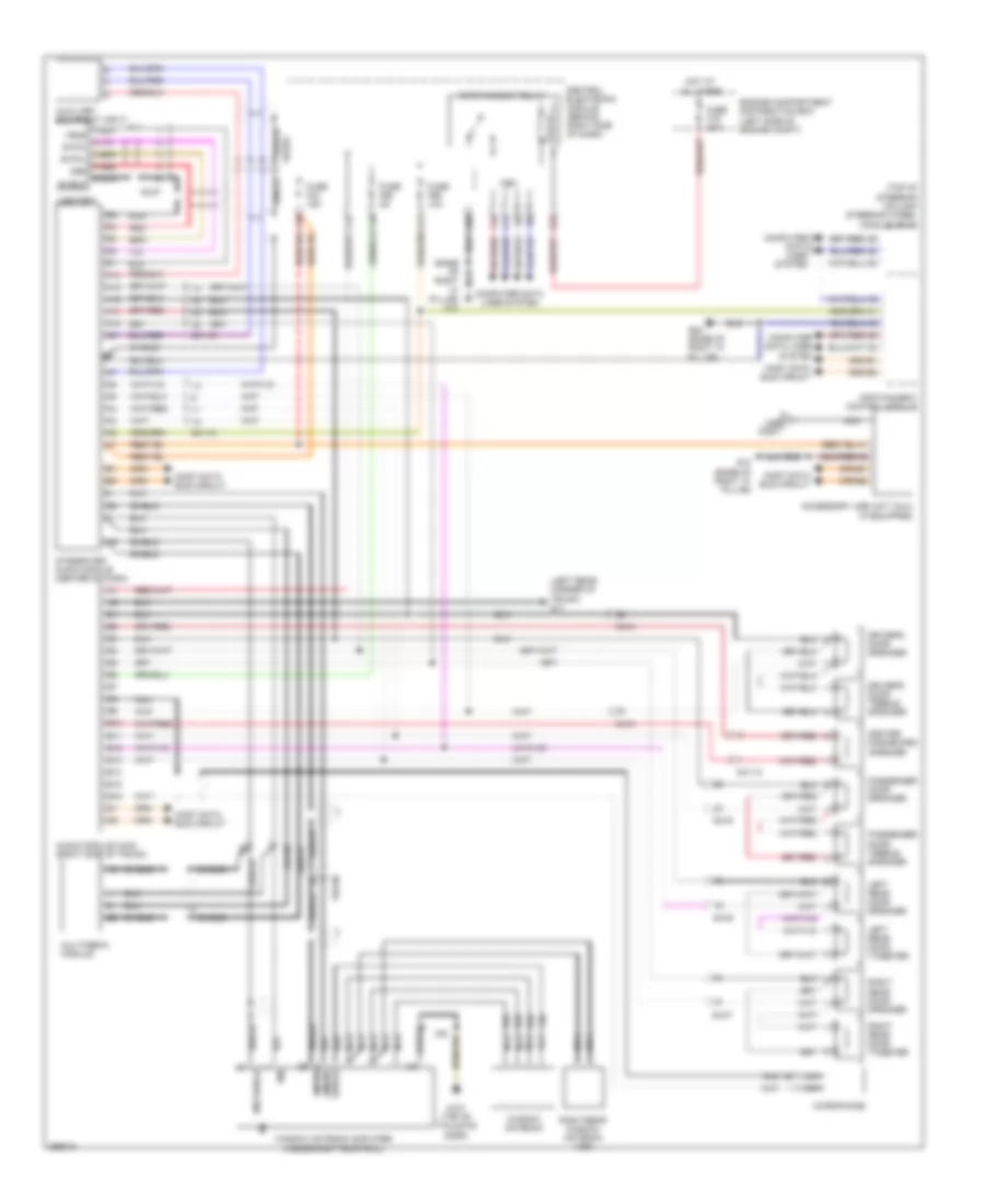 Radio Wiring Diagram, Premium for Volvo V50 T-5 R-Design 2011