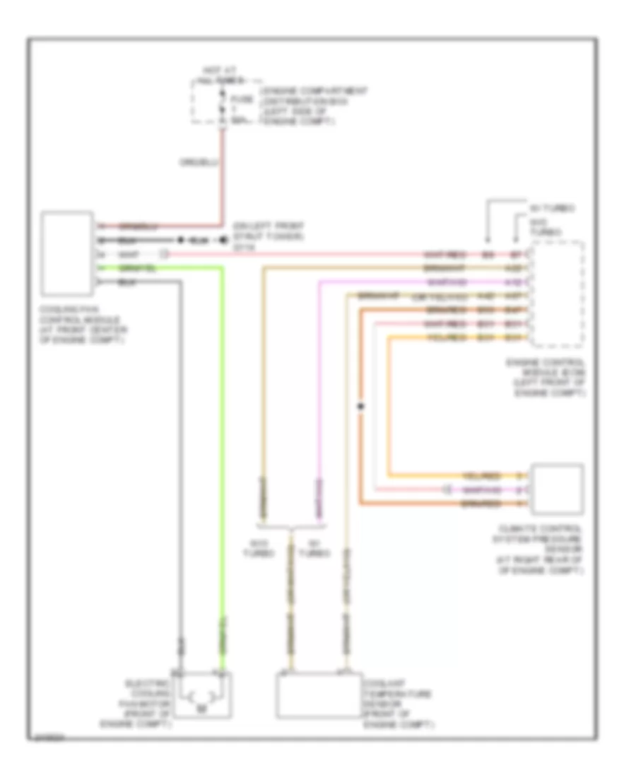 Cooling Fan Wiring Diagram for Volvo V50 2006