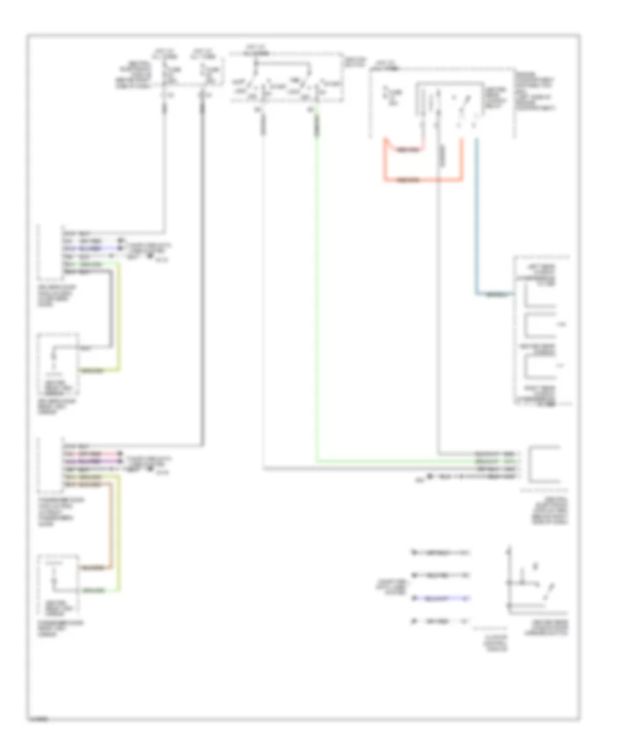 Mirror Heater  Rear Defogger Wiring Diagram for Volvo V50 2006