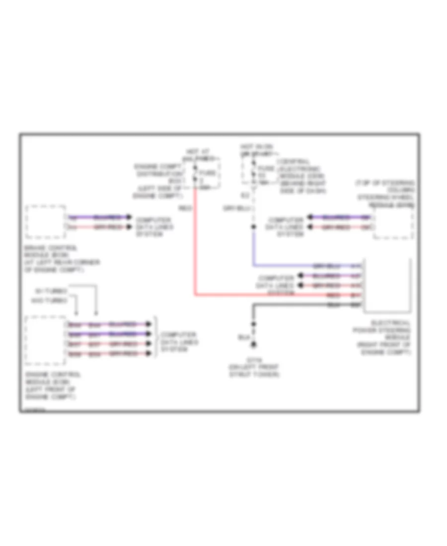 Electronic Power Steering Wiring Diagram for Volvo V50 2006