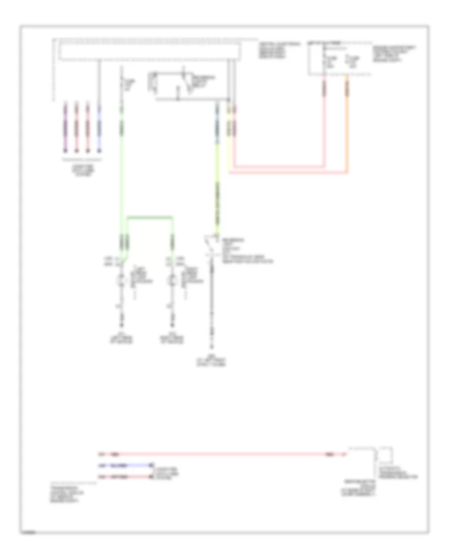 Back up Lamps Wiring Diagram for Volvo V50 2006