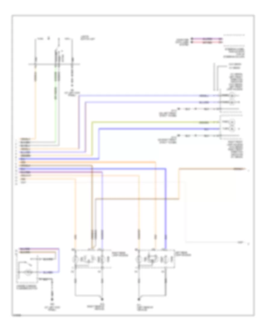 Exterior Lamps Wiring Diagram (2 of 3) for Volvo V50 2006