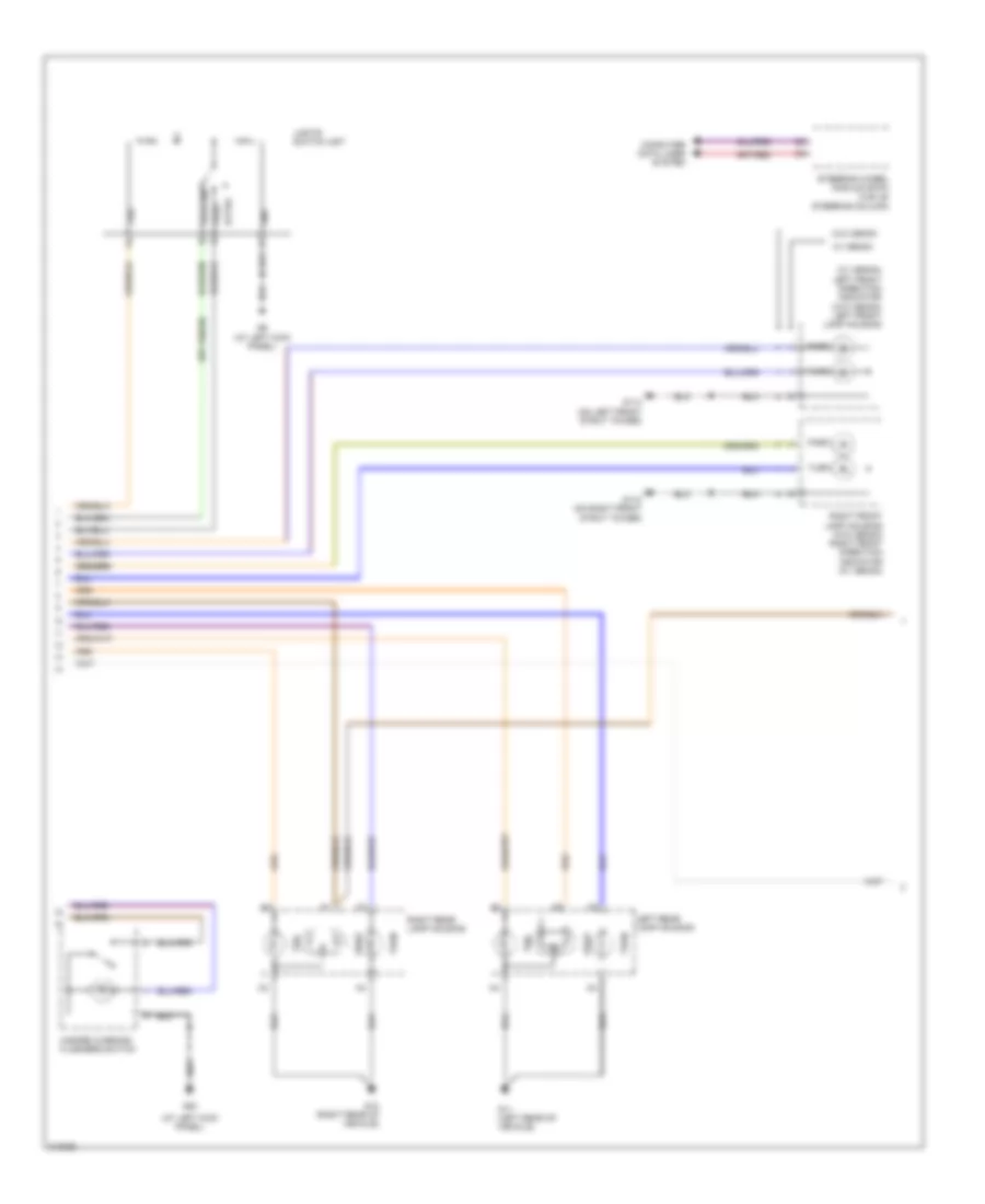 Exterior Lamps Wiring Diagram 2 of 3 for Volvo V50 2006