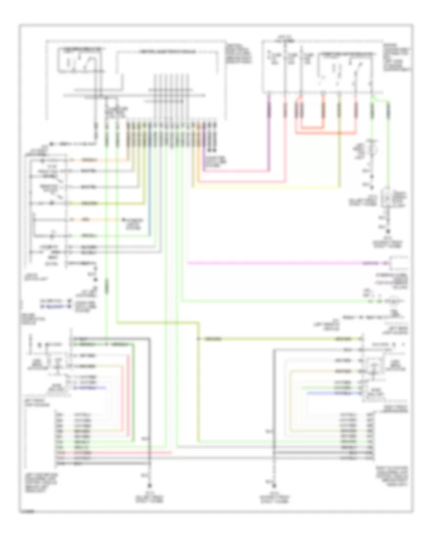 Headlamps Wiring Diagram with Xenon Lamps for Volvo V50 2006