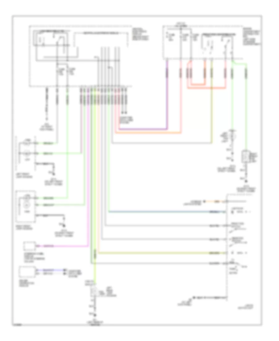 Headlamps Wiring Diagram, without Xenon Lamps for Volvo V50 2006