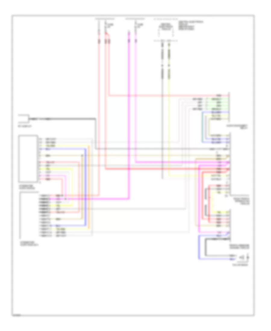 Navigation Wiring Diagram Base for Volvo V50 2006