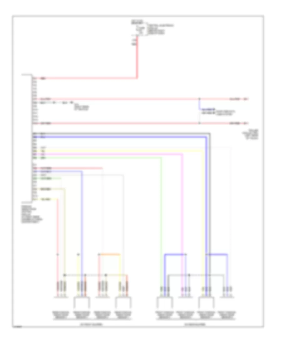 Parking Assistant Wiring Diagram for Volvo V50 2006