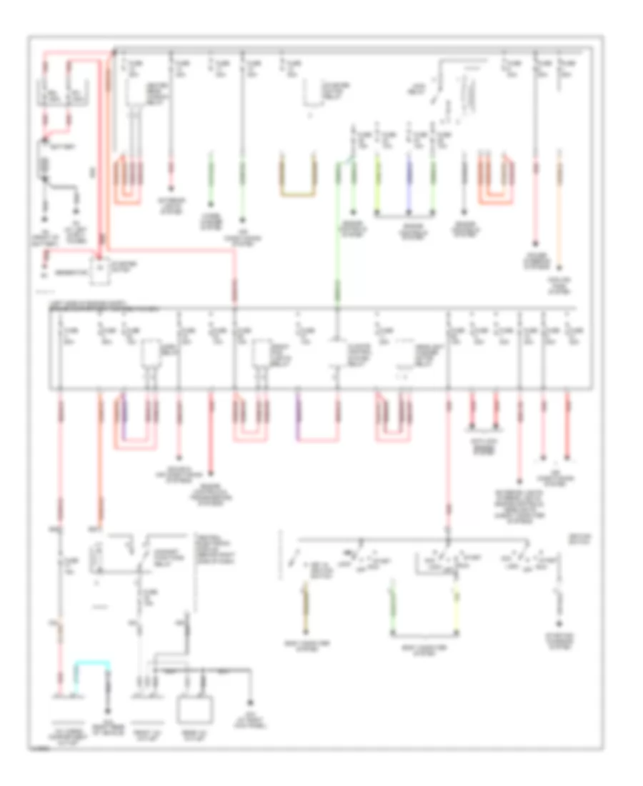 Power Distribution Wiring Diagram for Volvo V50 2006