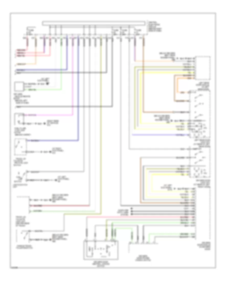 Central Locking Wiring Diagram 1 of 2 for Volvo V50 2006