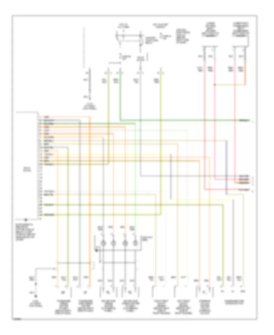 Supplemental Restraints Wiring Diagram 1 of 3 for Volvo V50 2006