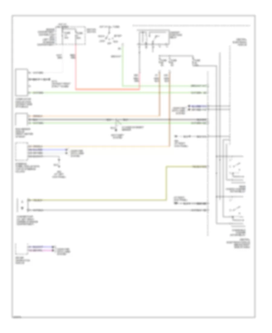 Front Wiper Washer Wiring Diagram for Volvo V50 2006