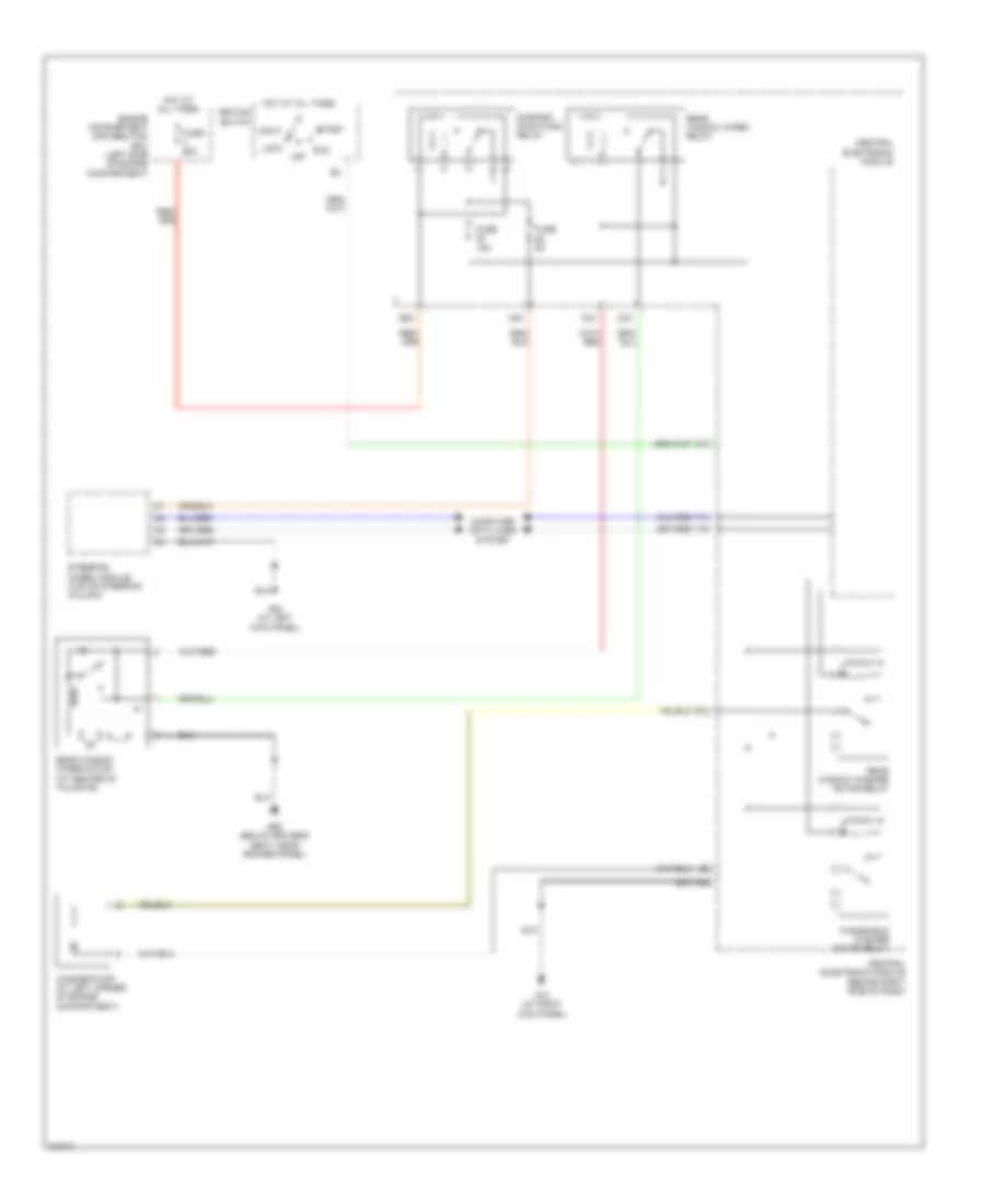 Rear Wiper Washer Wiring Diagram for Volvo V50 2006