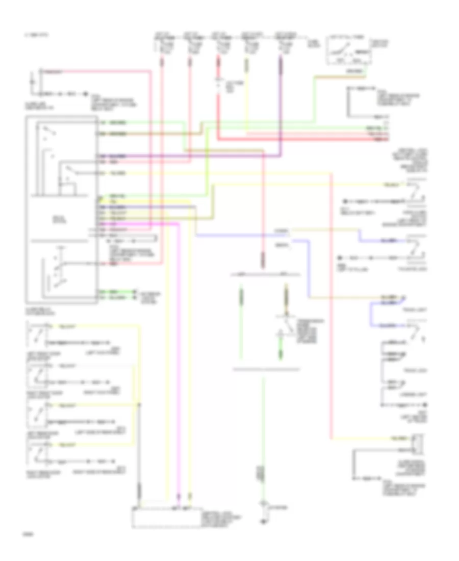 Anti-theft Wiring Diagram for Volvo 850 Turbo 1994