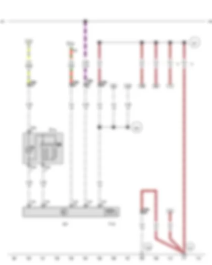 Wiring Diagram  VW AMAROK 2012 - Front passenger side window regulator button - Front passenger door control unit - Fuse 49 on fuse holder C - Front passenger side window regulator motor