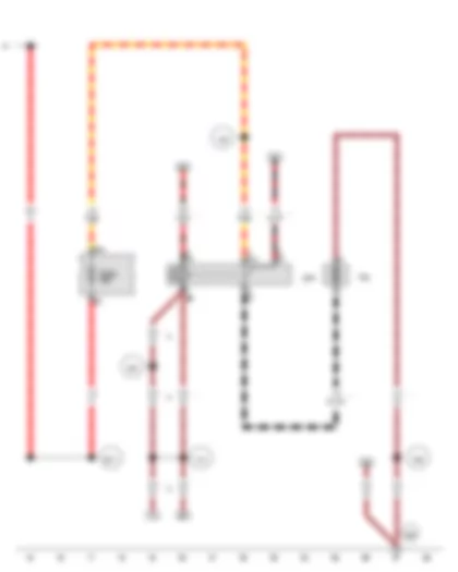 Wiring Diagram  VW AMAROK 2012 - Auxiliary coolant heater relay - Fuse 62 on fuse holder C - Circulation pump