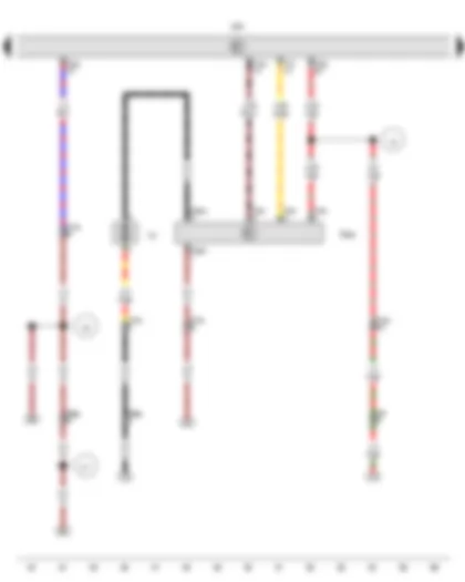 Wiring Diagram  VW AMAROK 2012 - Sender for front Bitron blower regulation - Climatronic control unit - Fresh air blower