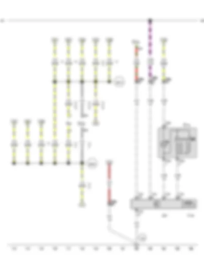 Wiring Diagram  VW AMAROK 2012 - Switch and instrument illumination regulator - Front passenger side window regulator button - Front passenger door control unit - Fuse 28 on fuse holder C - Fuse 49 on fuse holder C - Front passenger side window regulator motor