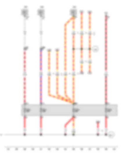 Wiring Diagram  VW AMAROK 2012 - Auxiliary heater control unit - Rear left door control unit - Rear right door control unit - Load area illumination bulb