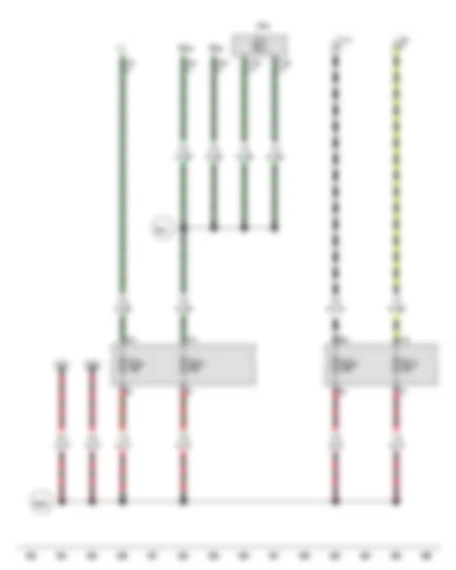 Wiring Diagram  VW AMAROK 2012 - Button for left seat heating - Button for right seat heating - Seat heating control unit - 10-pin connector - Cigarette lighter