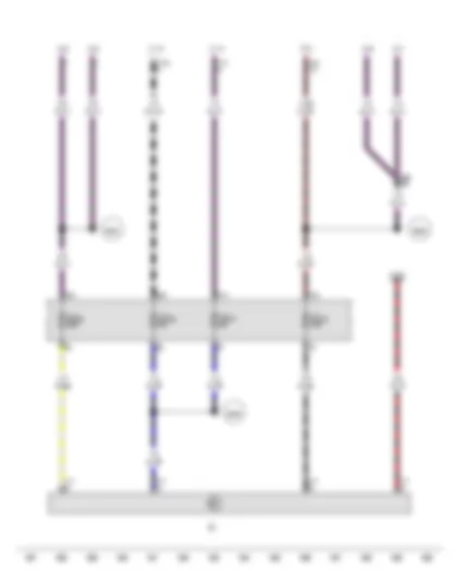 Wiring Diagram  VW AMAROK 2011 - Light switch - Rear fog light warning lamp - Left fog light bulb - Right fog light bulb - Rear left fog light bulb - Rear right fog light bulb - Left daytime running light bulb - Right daytime running light bulb