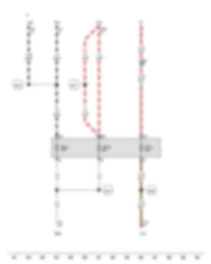 Wiring Diagram  VW AMAROK 2011 - Steering column combination switch - Left headlight main beam bulb - Right headlight main beam bulb - Washer pump