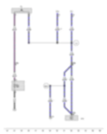 Wiring Diagram  VW AMAROK 2012 - Reversing light switch - Left reversing light bulb - Fuse 3 on fuse holder C