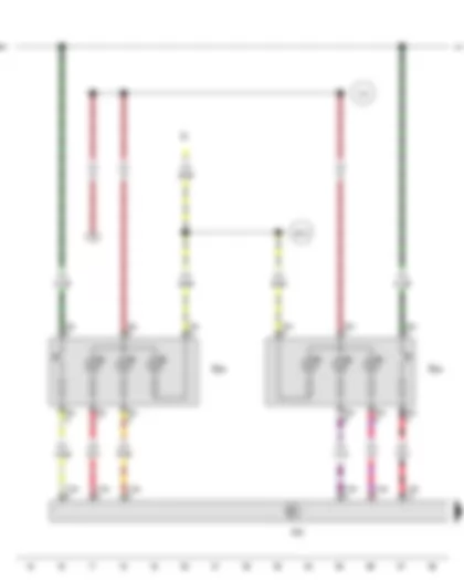 Wiring Diagram  VW AMAROK 2011 - Light switch - Button for left seat heating - Button for right seat heating - Seat heating control unit