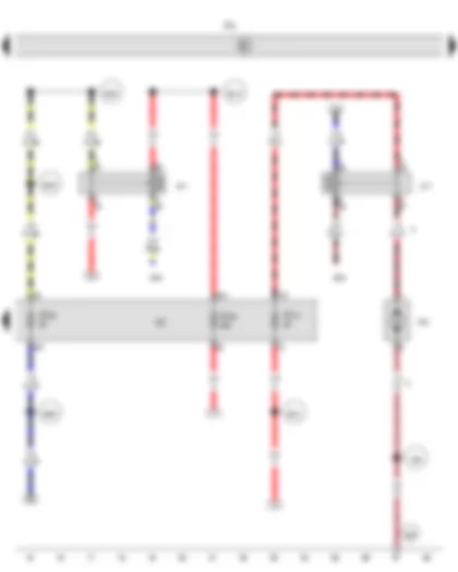 Wiring Diagram  VW AMAROK 2012 - Heater/heat output switch - Fuse holder C - Circulation pump