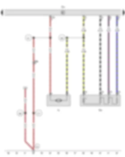 Wiring Diagram  VW AMAROK 2012 - Heater/heat output switch - Fresh air blower series resistor with overheating fuse - Hot air blower