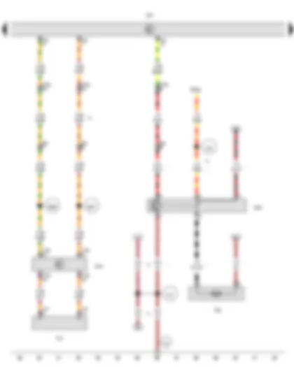 Wiring Diagram  VW AMAROK 2011 - Air conditioning system control unit - Auxiliary coolant heater relay - Diagnostic connection - Circulation pump