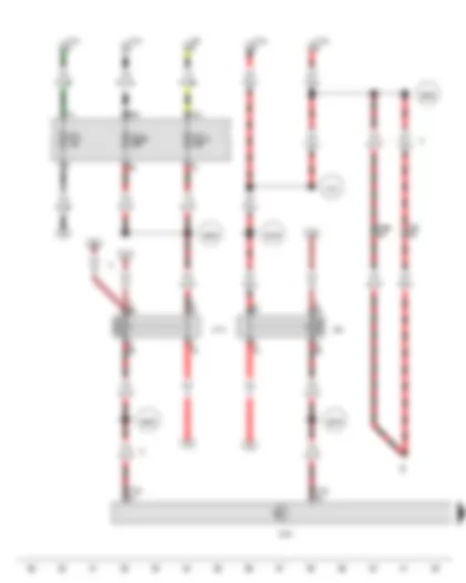 Wiring Diagram  VW AMAROK 2012 - Starter motor relay - Onboard supply control unit - Voltage supply relay 2 - Fuse 7 on fuse holder C - Fuse 69 on fuse holder C - Fuse 72 on fuse holder C