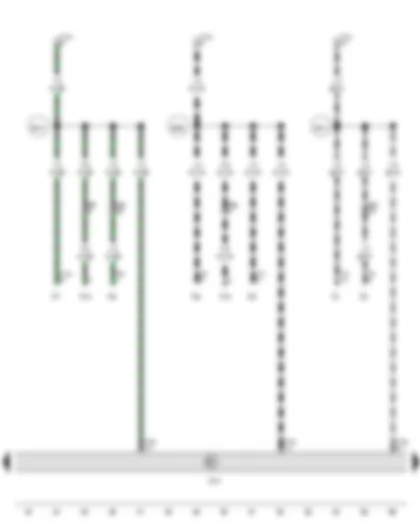 Wiring Diagram  VW AMAROK 2012 - Onboard supply control unit - Left side light bulb - Left tail light bulb - Front left turn signal bulb - Rear left turn signal bulb - Front right turn signal bulb - Rear right turn signal bulb - Left turn signal repeater bulb - Right turn signal repeater bulb