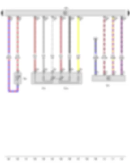 Wiring Diagram  VW AMAROK 2012 - Coolant temperature sender - Air mass meter - Accelerator position sender - Accelerator position sender 2 - Engine control unit