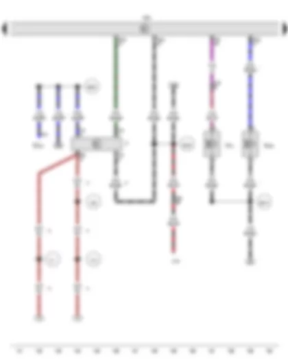 Wiring Diagram  VW AMAROK 2012 - Brake light switch - Engine control unit - Charge pressure control solenoid valve - Exhaust gas recirculation cooler changeover valve