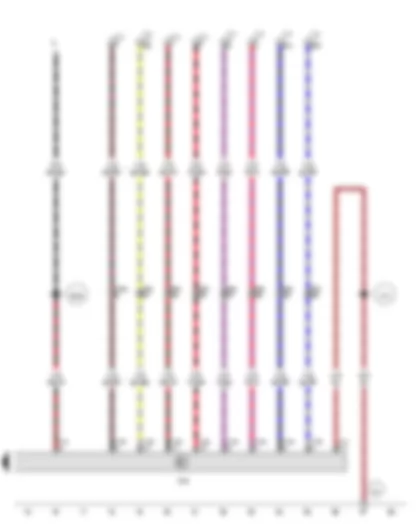 Wiring Diagram  VW AMAROK 2012 - Brake light switch - Trailer detector control unit