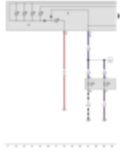 Wiring Diagram  VW AMAROK 2010 - Light switch - Button illumination bulb - Fuse 26 on fuse holder C - Fuse 27 on fuse holder C