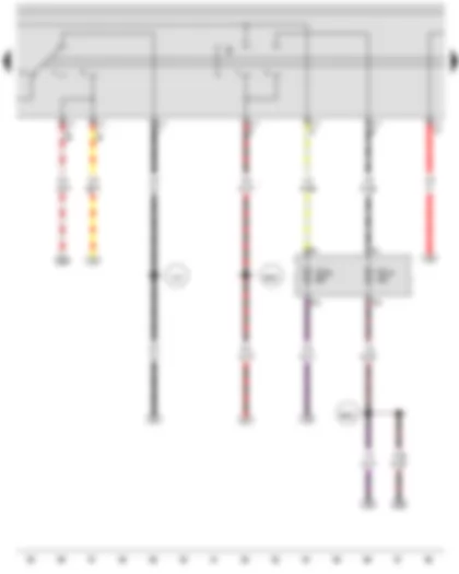 Wiring Diagram  VW AMAROK 2010 - Light switch - Fuse 16 on fuse holder C - Fuse 53 on fuse holder C